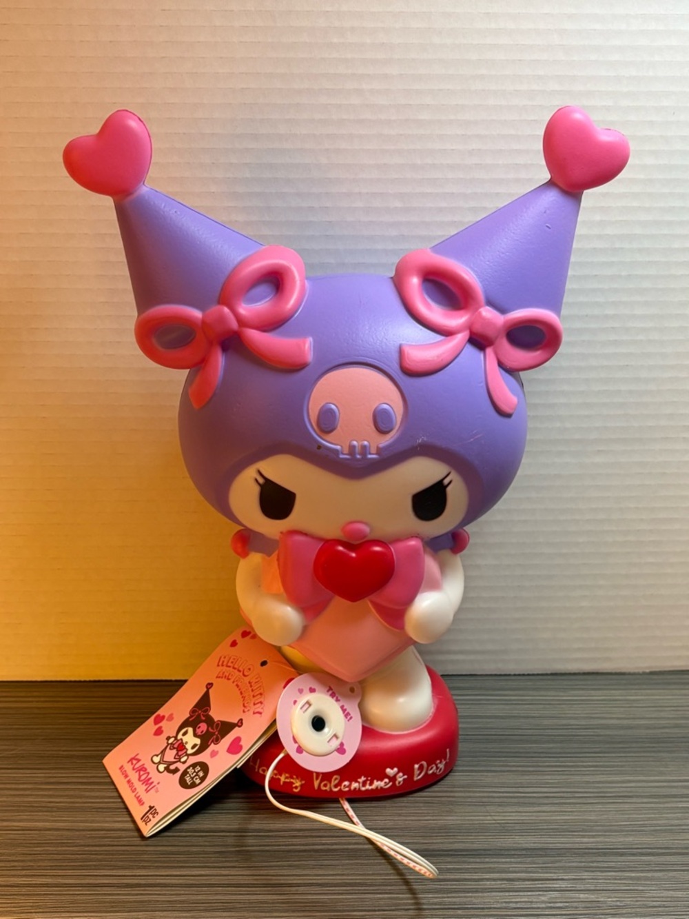 Kuromi Valentine Blow Mold Lamp Sanrio Hello Kitty Light Tested Works